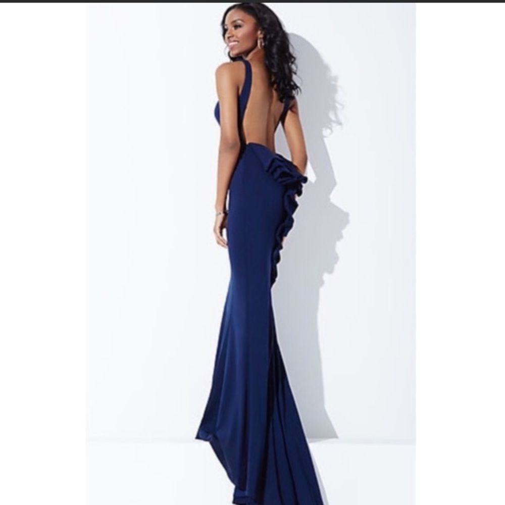 New!! JVN by JOVANI gorgeous Navy formal dress!